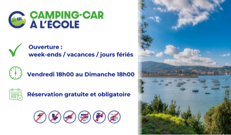 Aire de camping-car de l'Ecole de Hendaye Plage