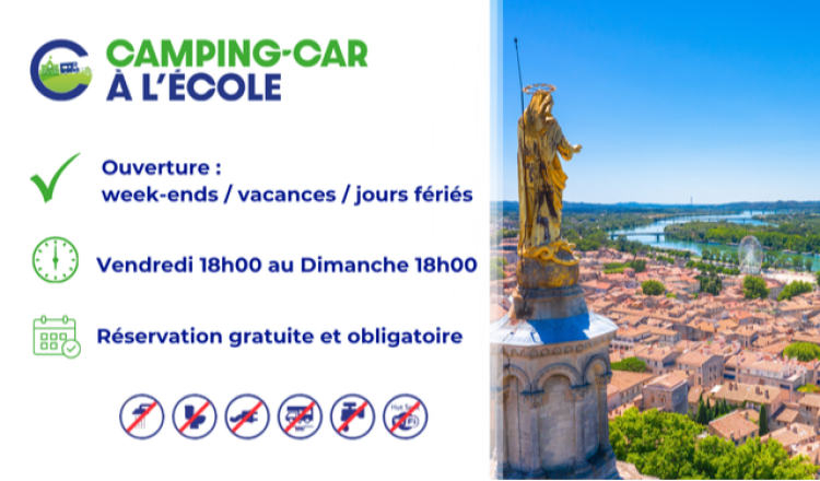 Aire de camping-car de l'École d' Avignon